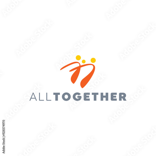 A vibrant logo symbolizing unity and collaboration, ideal for community-driven or socially inclusive brands.