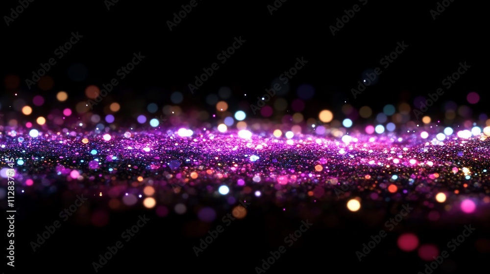 Vibrant, colorful abstract background with glowing particles. Vibrant, colorful abstract background with glowing particles.