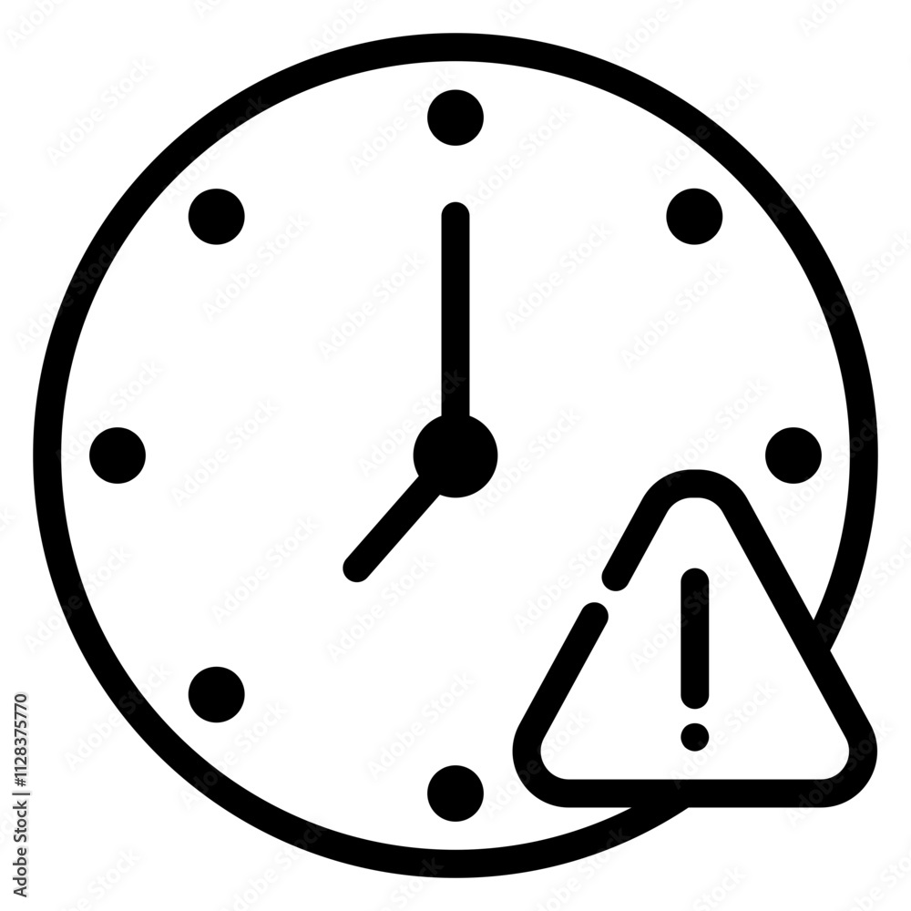 time warning alert icon	