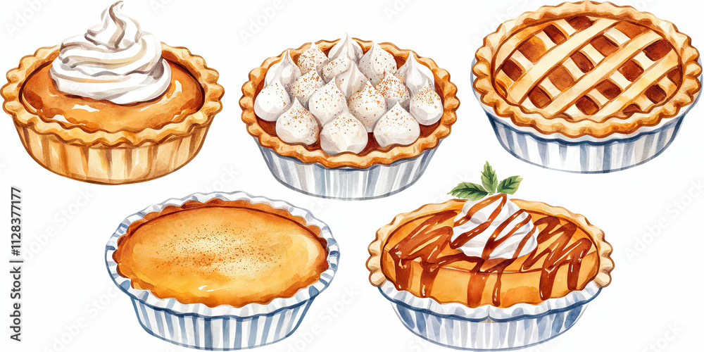 Delicious Autumn Pies Pumpkin Meringue Apple Tartlets Delicious Autumn Pies Pumpkin Meringue Apple Tartlets