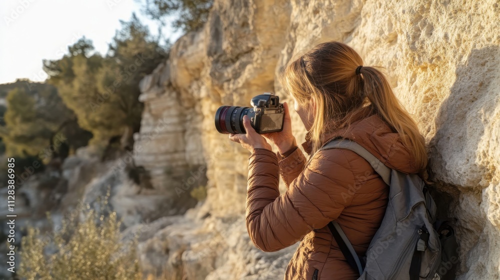 An ancient culture research reporter from Greece documenting the restoration of historic monuments An ancient culture research reporter from Greece documenting the restoration of historic monuments