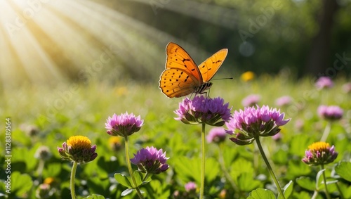 butterfly on a flowerv photo