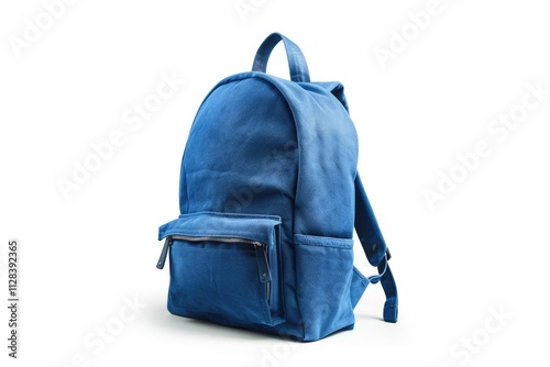 backpack  School backpack blue isolated on white background