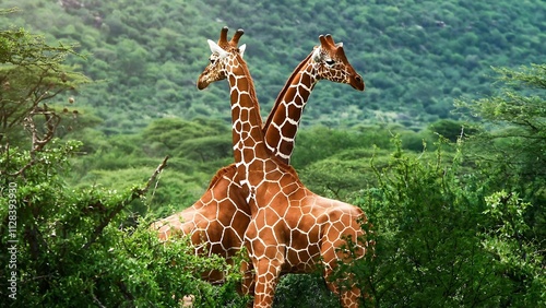 giraffe in the wild