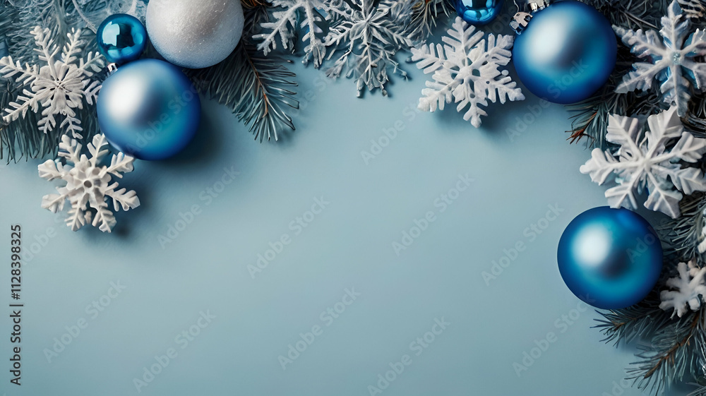 winter greeting, New Year card, Christmas card, light blue background, festive background, blue and white balls, Christmas snowflakes, Christmas frame, holiday greeting card, New Year greeting, winter winter greeting, New Year card, Christmas card, light blue background, festive background, blue and white balls, Christmas snowflakes, Christmas frame, holiday greeting card, New Year greeting, winter
