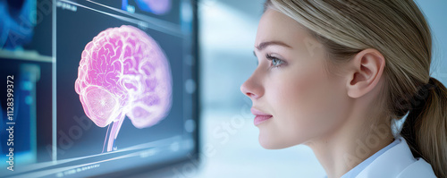 Wallpaper Mural Medical researcher analyzing big data on a large interactive digital wall displaying patient statistics, disease trends, and predictive health analytics Torontodigital.ca