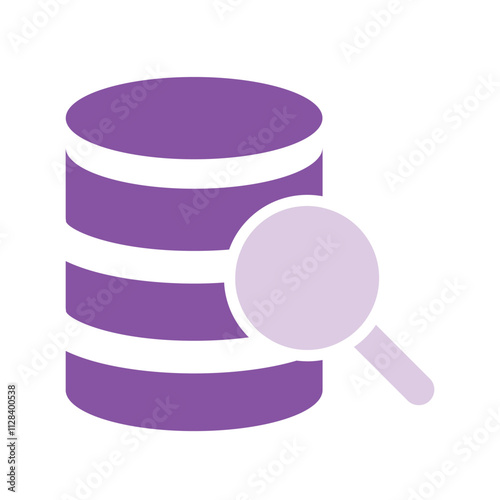 Purple Database Server Undergoing Data Analysis