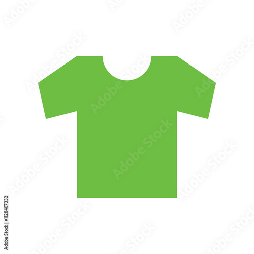 A simple pixel art depiction of a lime green tshirt