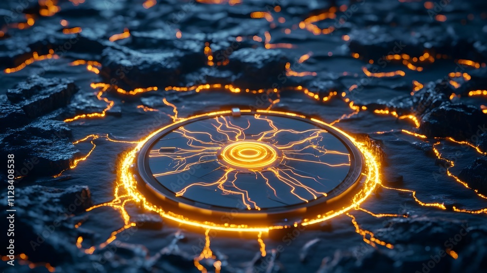 glowing lava portal, sci-fi energy core - sci-fi/fantasy glowing lava portal, sci-fi energy core - sci-fi/fantasy