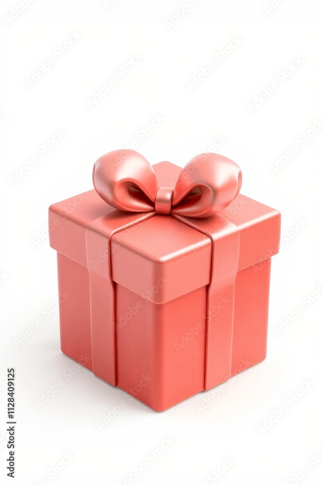 Obraz premium there is a red gift box with a bow on top