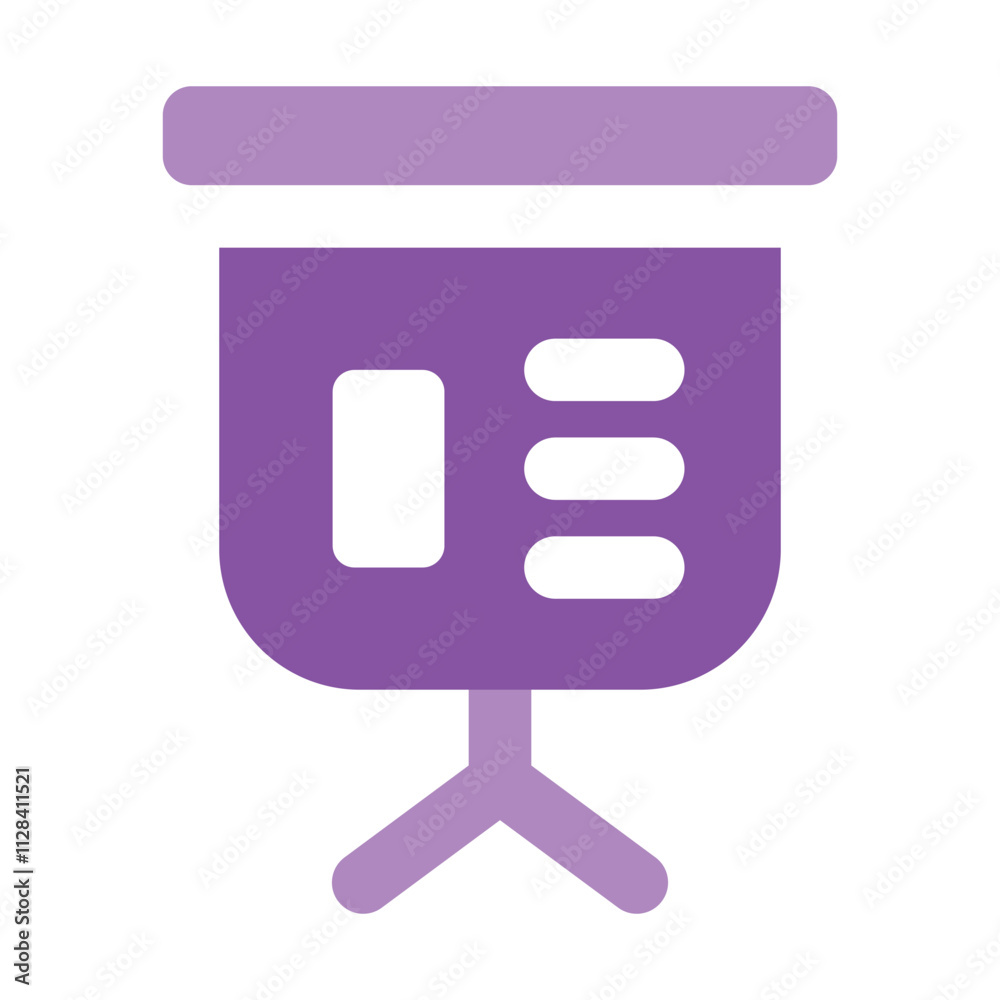 Purple Badge Displaying Data And A Graphic Symbol Purple Badge Displaying Data And A Graphic Symbol