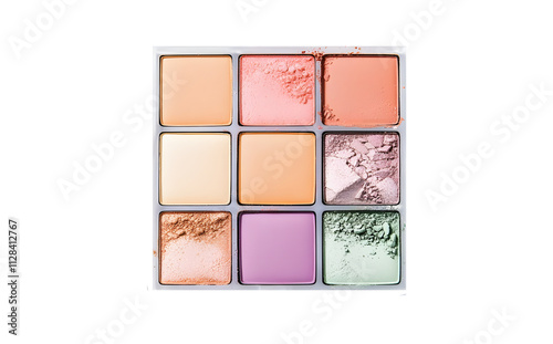 
A makeup palette with 9 different colors