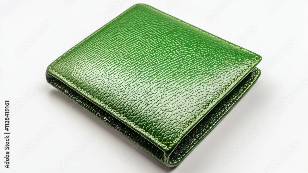 Green Leather Wallet with Textured Surface for Modern Finance and Lifestyle Green Leather Wallet with Textured Surface for Modern Finance and Lifestyle