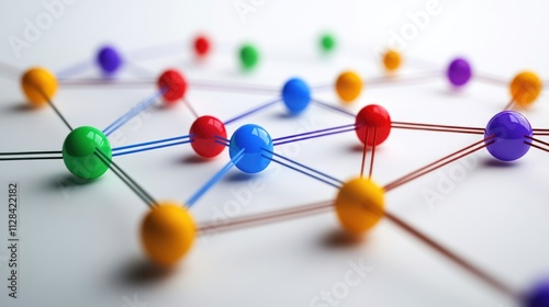 Colorful Network: Abstract Representation of Connections and Interdependence