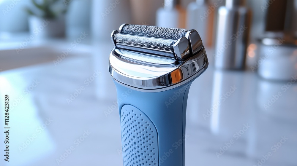 close up of an electric shaver on a white backgroun close up of an electric shaver on a white backgroun