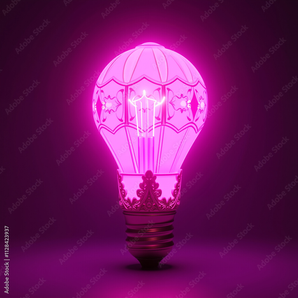Fototapeta premium light bulb on dark background
