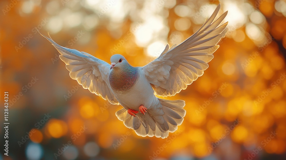 close up shot of a flying dove in new york city close up shot of a flying dove in new york city