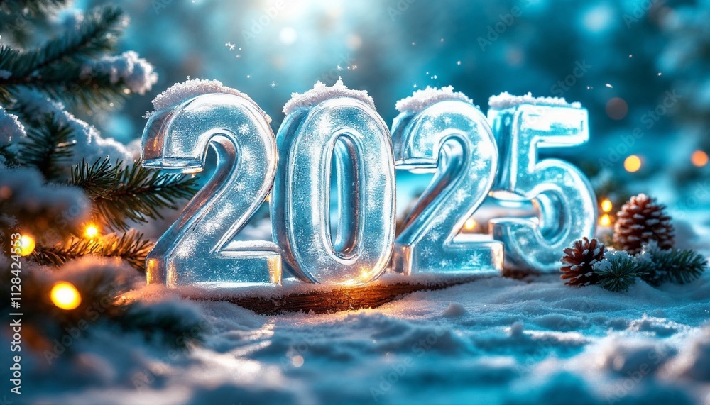 2014 Happy New Year Snowflakes Vector Illustration Card Design-Generative AI 2014 Happy New Year Snowflakes Vector Illustration Card Design-Generative AI