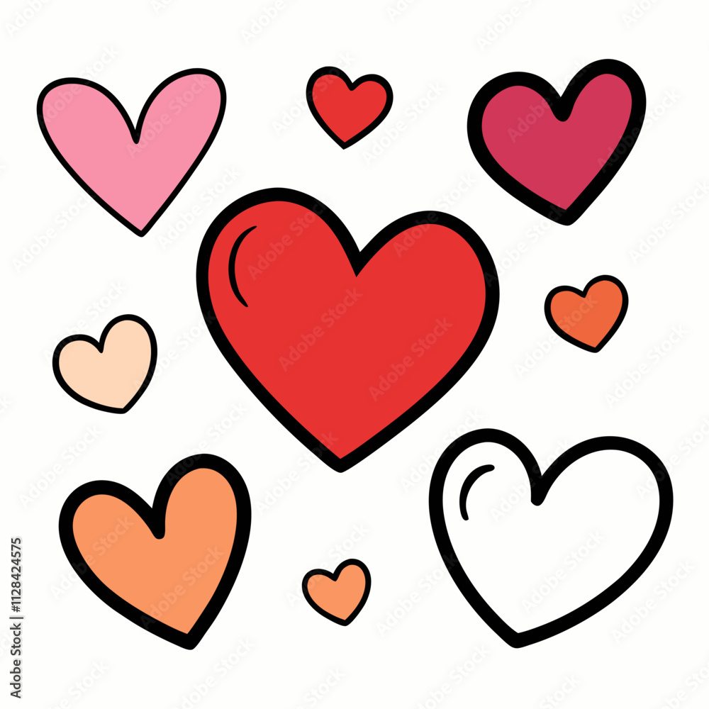 happy valentine's day heart shape vector art isolated on white background.love shape vector art happy valentine's day heart shape vector art isolated on white background.love shape vector art