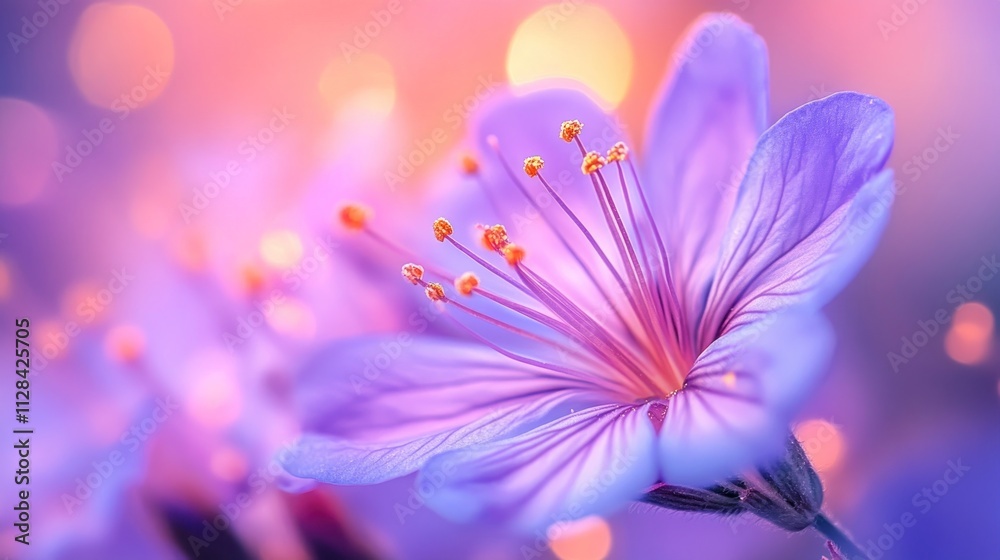 Enchanted Purple Blossom: A Dreamy Floral Macro Enchanted Purple Blossom: A Dreamy Floral Macro