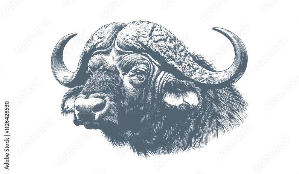 Naklejka premium Buffalo Vector