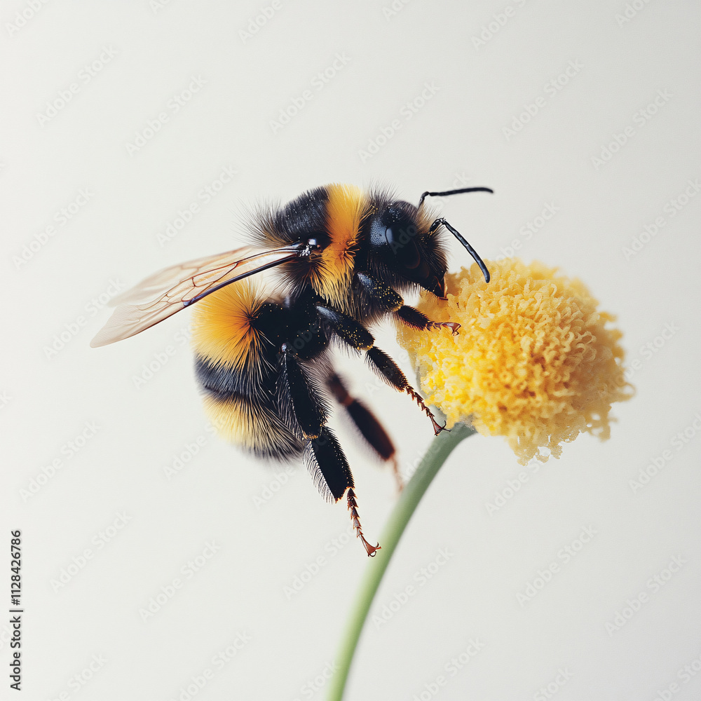Bee isolated on white background. Macro shot of honey bee, Apis mellifera
Bee isolated on white background. Macro shot of honey bee, Apis mellifera