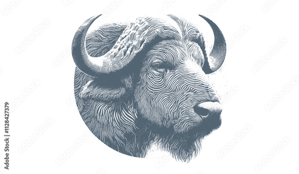 Naklejka premium Buffalo Vector