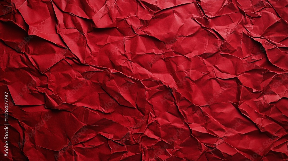 Obraz premium red crumpled paper