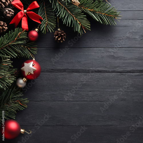 Customizable Christmas Holiday background, postcard, flyer, business