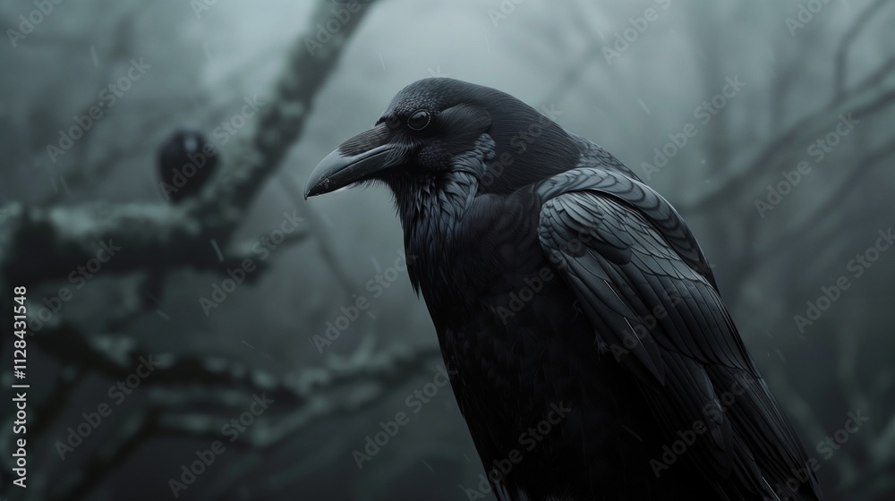 Naklejka premium crow