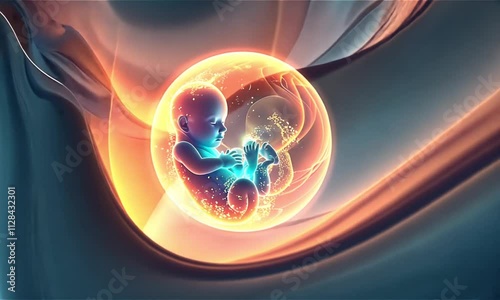 AI -  Inside a Pregnant Woman’s Womb, showcasing the beauty and complexity of pregnancy. Perfect for use in educational materials, medical content, and maternity-related designs. photo