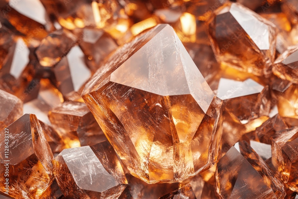 Gems, mineral crystals background with copy space. Golden stones texture of precious and semiprecious stones Gems, mineral crystals background with copy space. Golden stones texture of precious and semiprecious stones