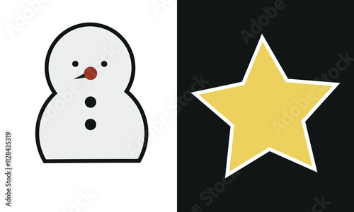 new christmas icon  vector Pixel Perfect. 
Christmas Tree, Snowflake.
