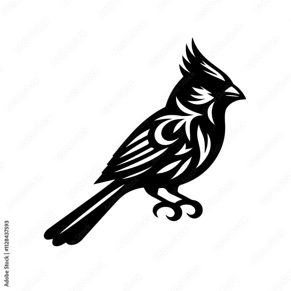 Fototapeta premium black and white bird