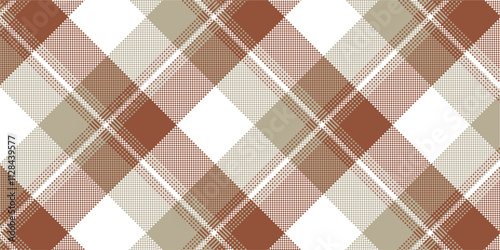 Vector checkered pattern. Tartan, textured seamless twill for flannel shirts, duvet covers, other autumn winter textile mills. Vector Format