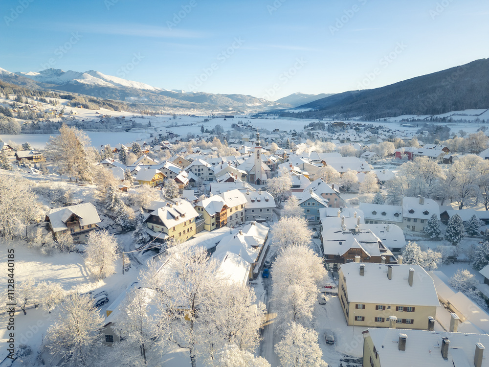 Fototapeta premium Mauterndorf im Winter