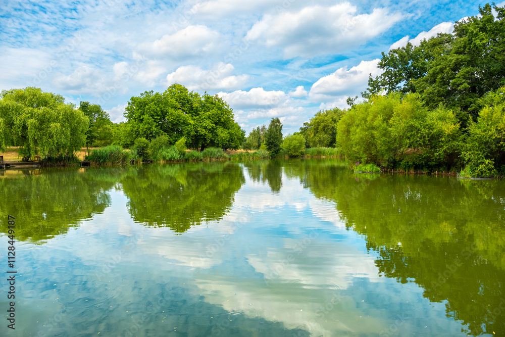Mount Pond coastline. London, England