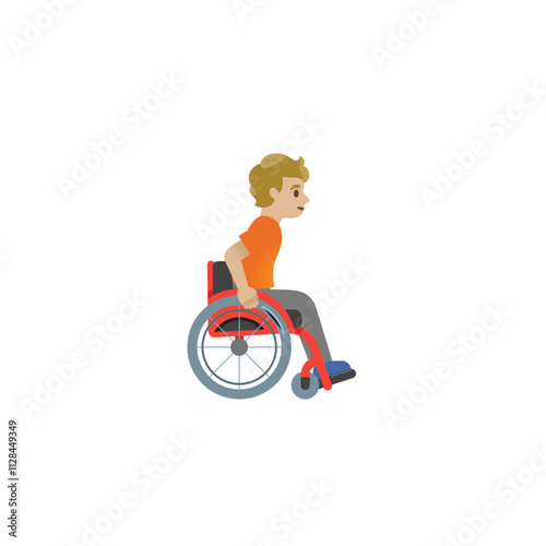 Person in Manual Wheelchair Emoji
