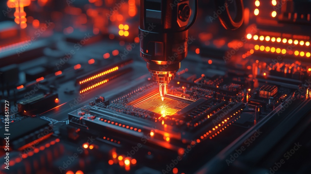 Robotic Arm Assembling Circuit Board Technology Robotic Arm Assembling Circuit Board Technology