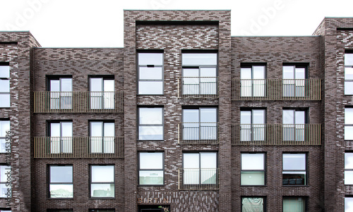 brick and glass facade