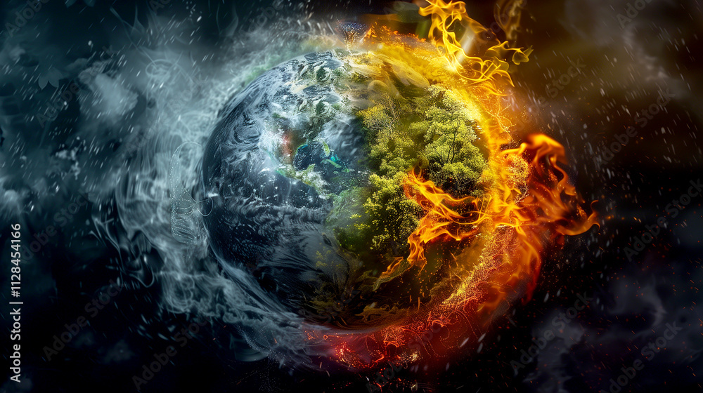 The Four Elements of Nature Earth, Water, Fire, and Air Captured in a Breathtaking Composition The Four Elements of Nature Earth, Water, Fire, and Air Captured in a Breathtaking Composition