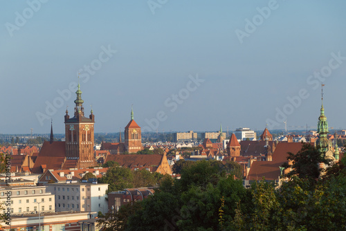 Wallpaper Mural View of Gdansk at sunset. Panorama of the city. Torontodigital.ca