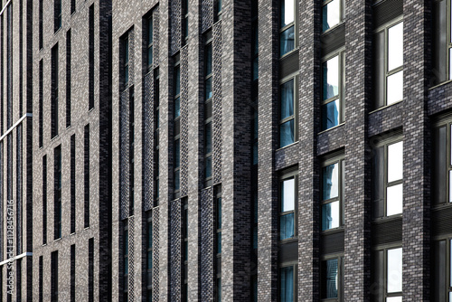 brick and glass facade