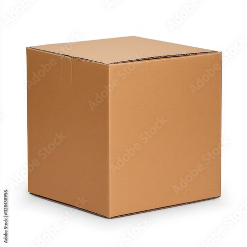 Cardboard Box Closed Isolated