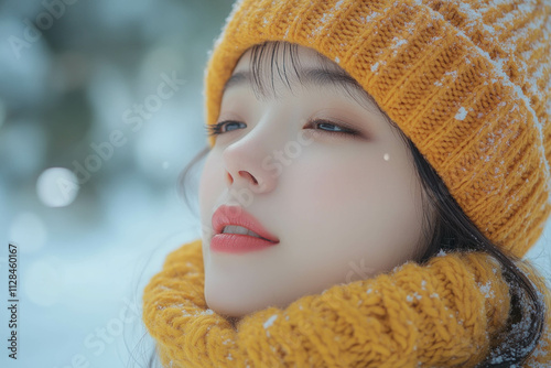 Energy Woman In Winter