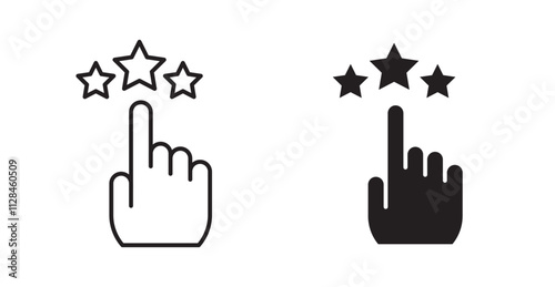 Customer feedback Icon set. vector illustration set