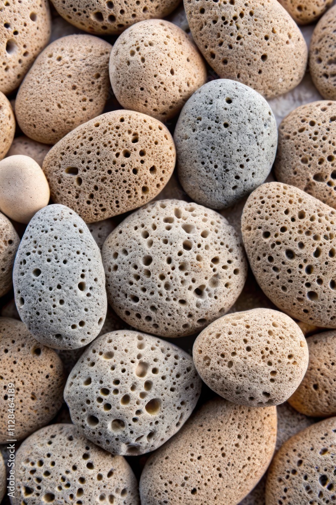 Close-up of porous pumice stones texture Close-up of porous pumice stones texture