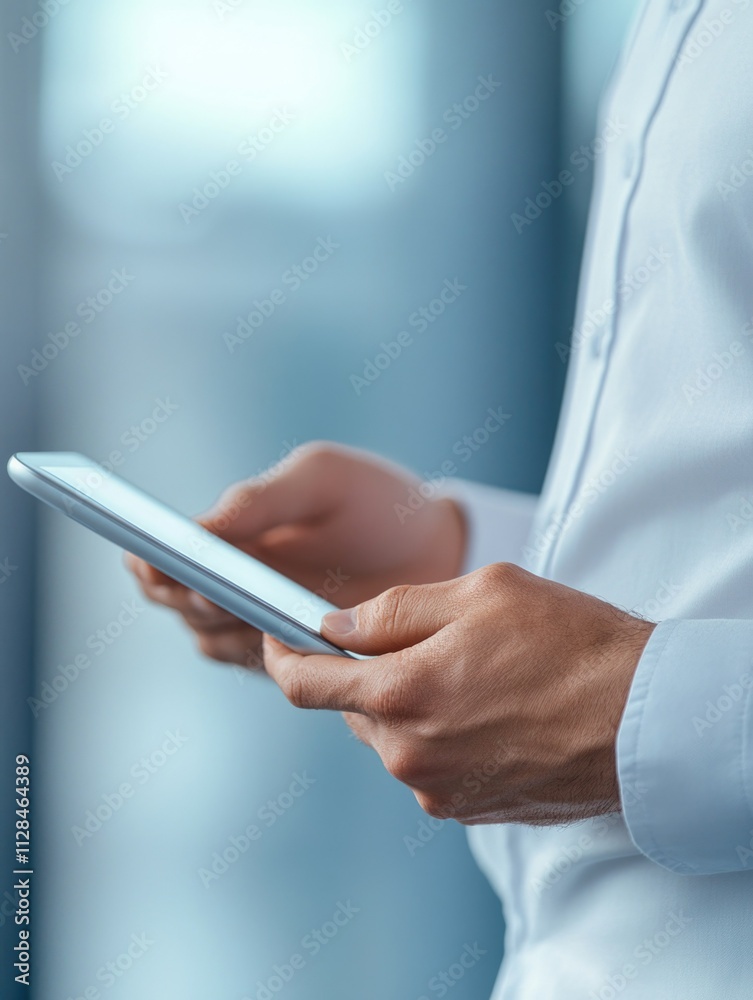 Digital Handheld Tablet Use by Professional Digital Handheld Tablet Use by Professional