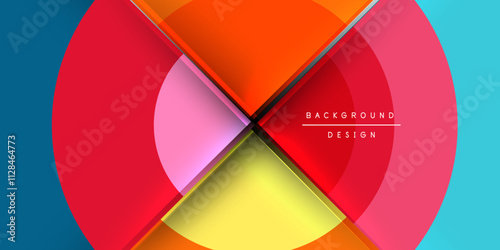 Techno circles and semi circles. Vector Illustration For Wallpaper, Banner, Background, Card, Book Illustration, landing page
