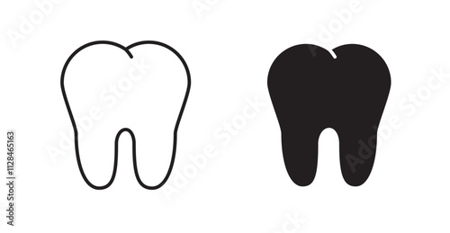 Tooth Icon set. vector illustration set